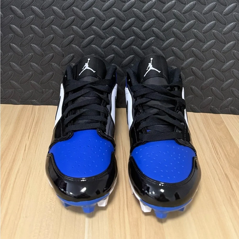 Nike Air Jordan 1 Low TD Royal Blue Black White Football FJ6245-401 Mens Size 8‎